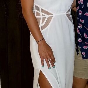TOBI white summer beach maxi dress
